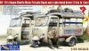 Gecko Models 35GM0113 60 - 70s Saigon Shuttle Motor-Tricycle Depot and a take break drive [2 kits In 1 box] 1/35